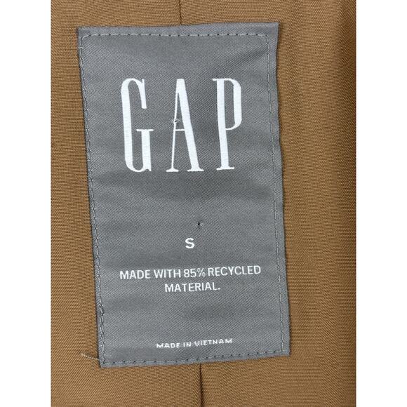 Gap Wool Blend OverCoat Mens Small (46) Camel Tan Italian Academia Office - Picture 12 of 16